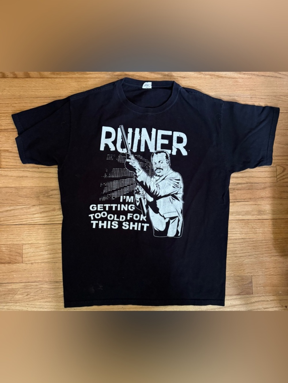 Lethal Weapon Black Graphic 'Ruiner' Crew Neck T-Shirt